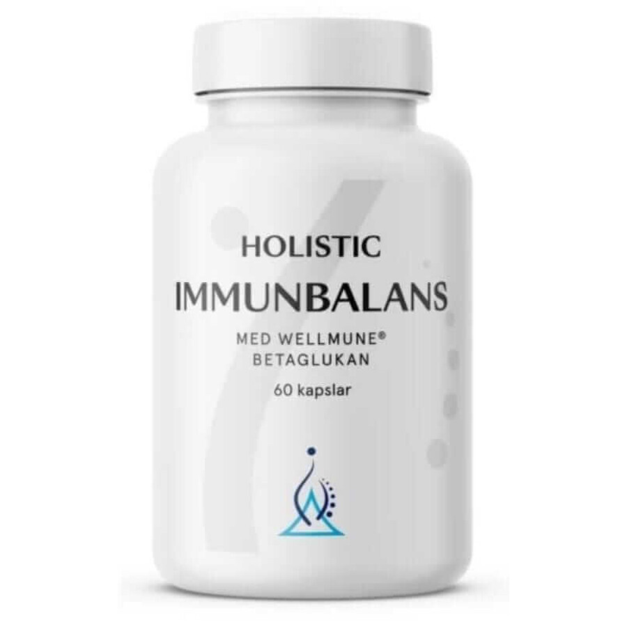 Holistic ImmunBalans MED Wellmune Wellmune Betaglucan 1,3/1,6 Vitamines C, D, B6, Cuivre, Zinc, Sélénium, Magnésium 60 gélules