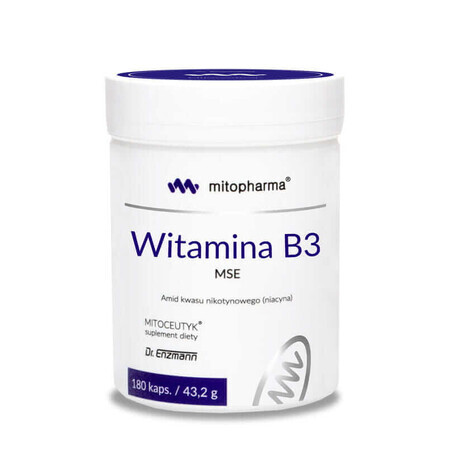 Niacine (vitamine B3) MSE 180 gélules Dr Enzmann Dr Enzmann