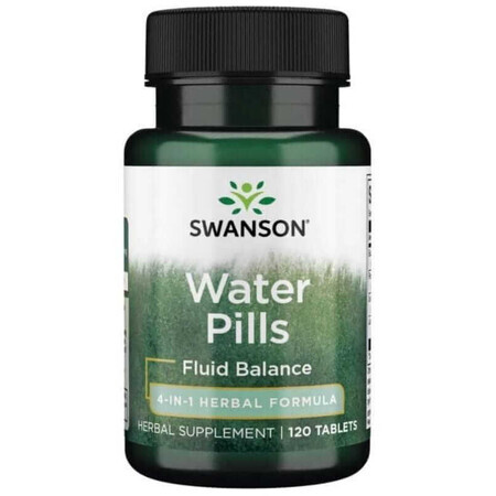 Swanson Water Pills exces de apă 120 comprimate