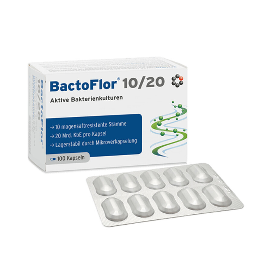 BactoFlor 10/20 100 capsules INTERCELL Pharma - probiotic