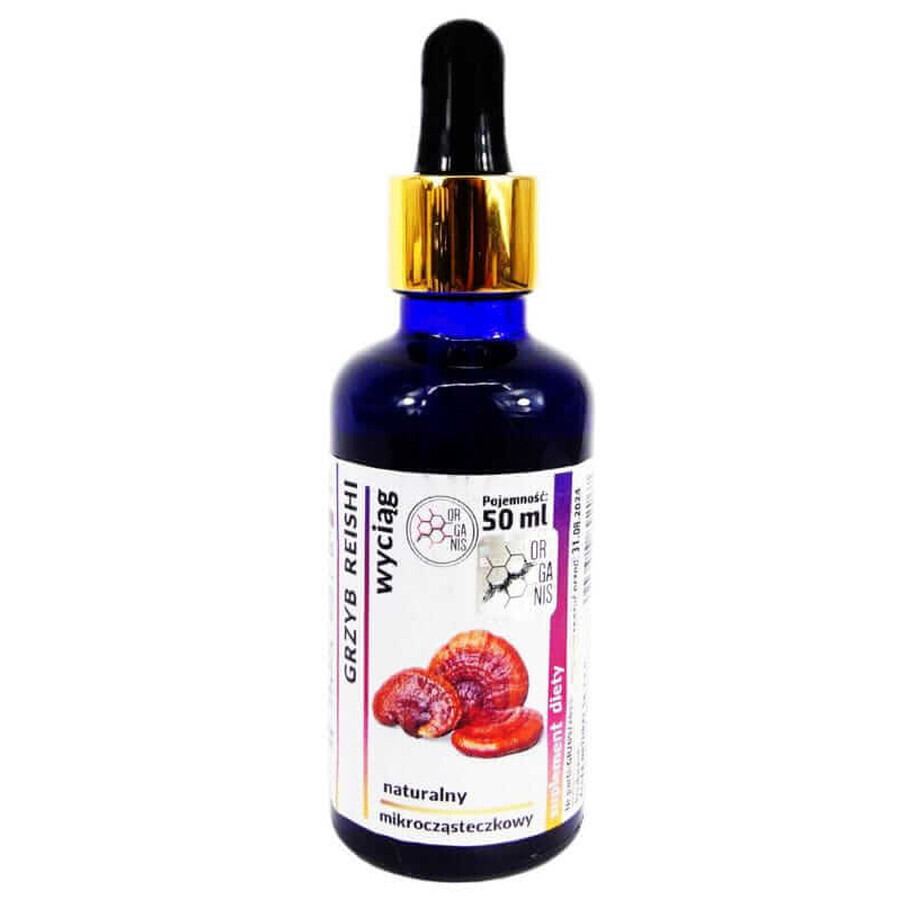 Extrait de microparticules de champignon Reishi 50ml Organis