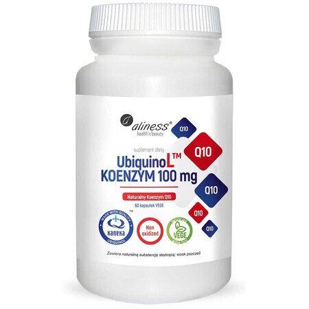 UbiquinoL KANEKA Natural Coenzyme Q10 100mg 60 capsules vegeta Aliness