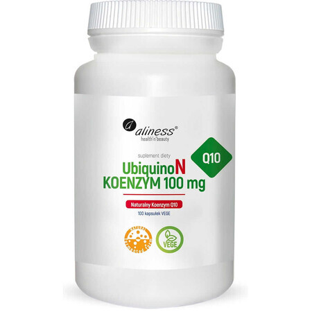 UbiquinoN Natural KOENZYM Q10 100mg x 100 gélules vegeta Aliness