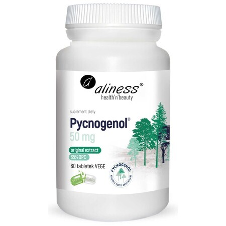 Extrait de Pycnogenol® 65% 50 mg - 60 comprimés Aliness