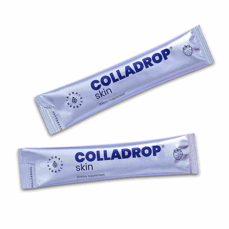 Colladrop Skin 5000 mg rundercollageen 30 sachets Aura Herbals