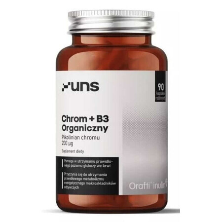 Chrome organique + vitamine B3, 90 gélules UNS