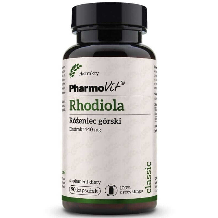 Extrait de Rhodiola rosea 140 mg (90 gélules) Pharmovit Classic