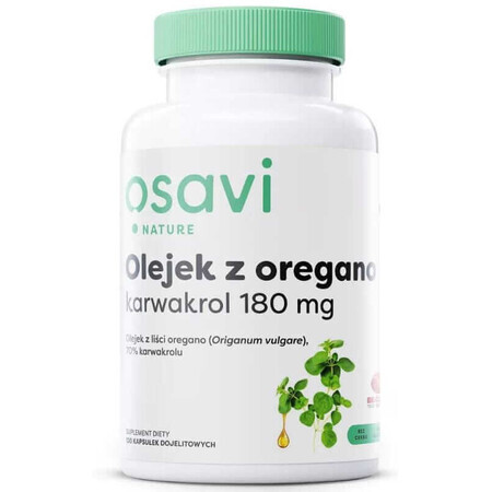 Aceite de Orégano Carvacrol 180mg 120 cápsulas Osavi