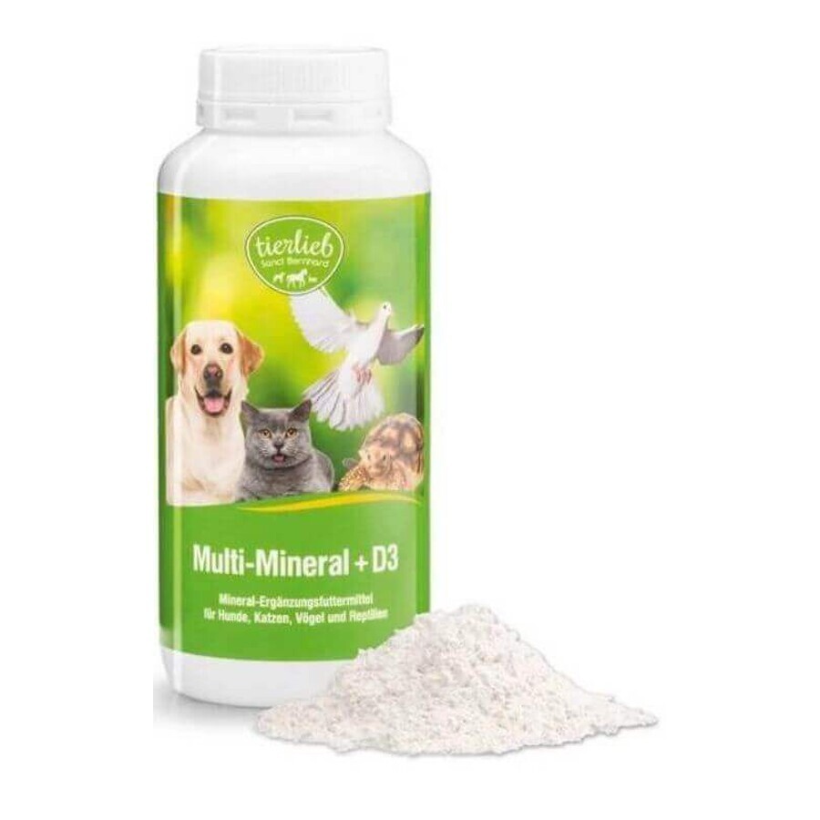 Multi Mineral pour chiens, chats, oiseaux et reptiles 200 g Tierlieb Sanct Bernhard