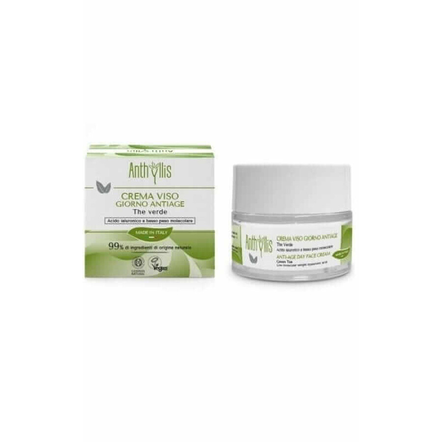 ANTI-AGE Crema de día con té verde y ácido hialurónico 50 ml Anthyllis