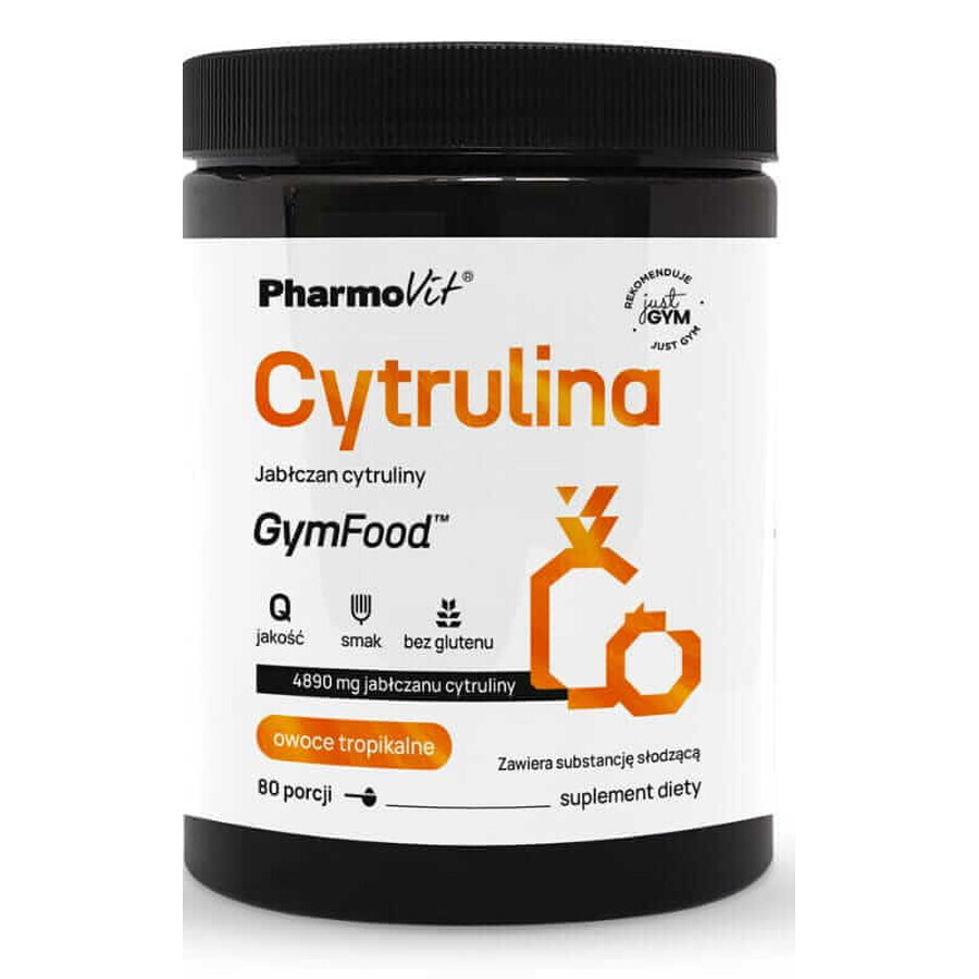 Citrulline Citrulline malate (fruits tropicaux) 400 g GymFood Pharmovit