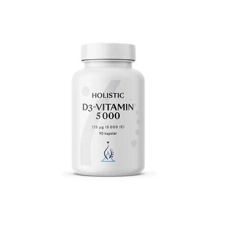 Holistic D3 5000 IU, 90 capsules