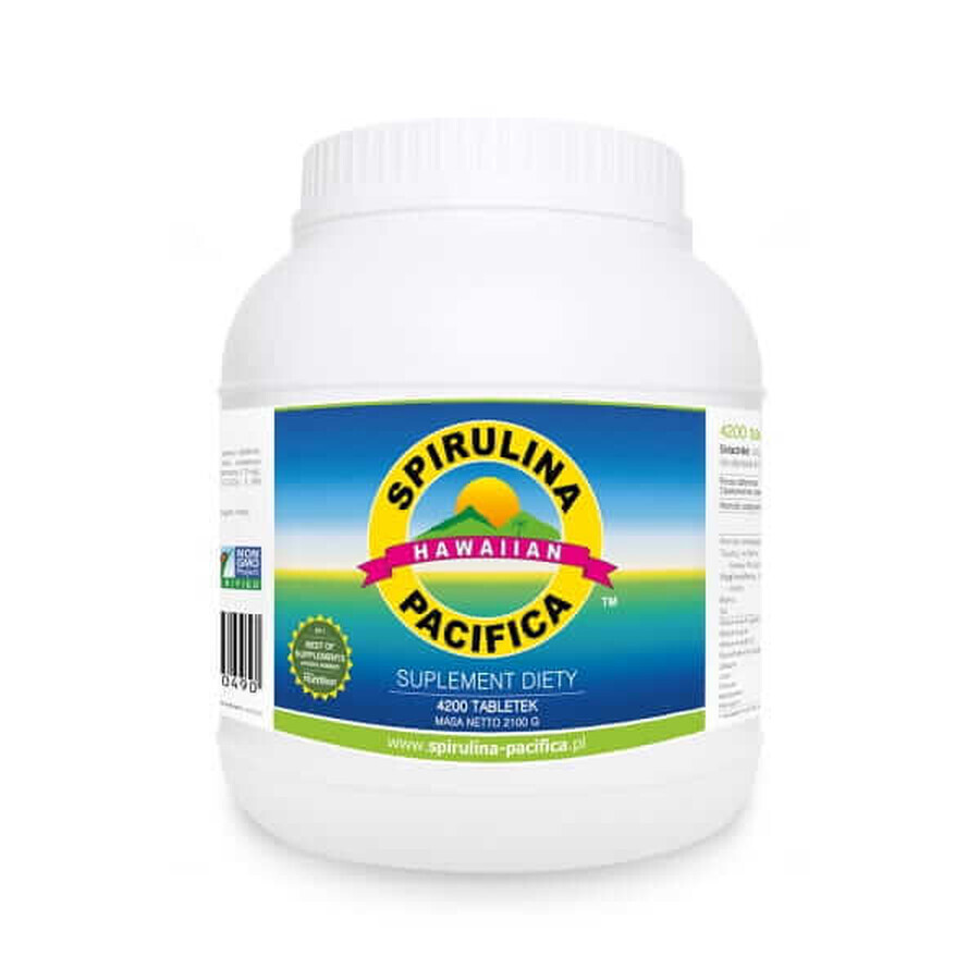 Spiruline Pacifica Hawaii 4200 comprimés 500 mg, Cyanotech