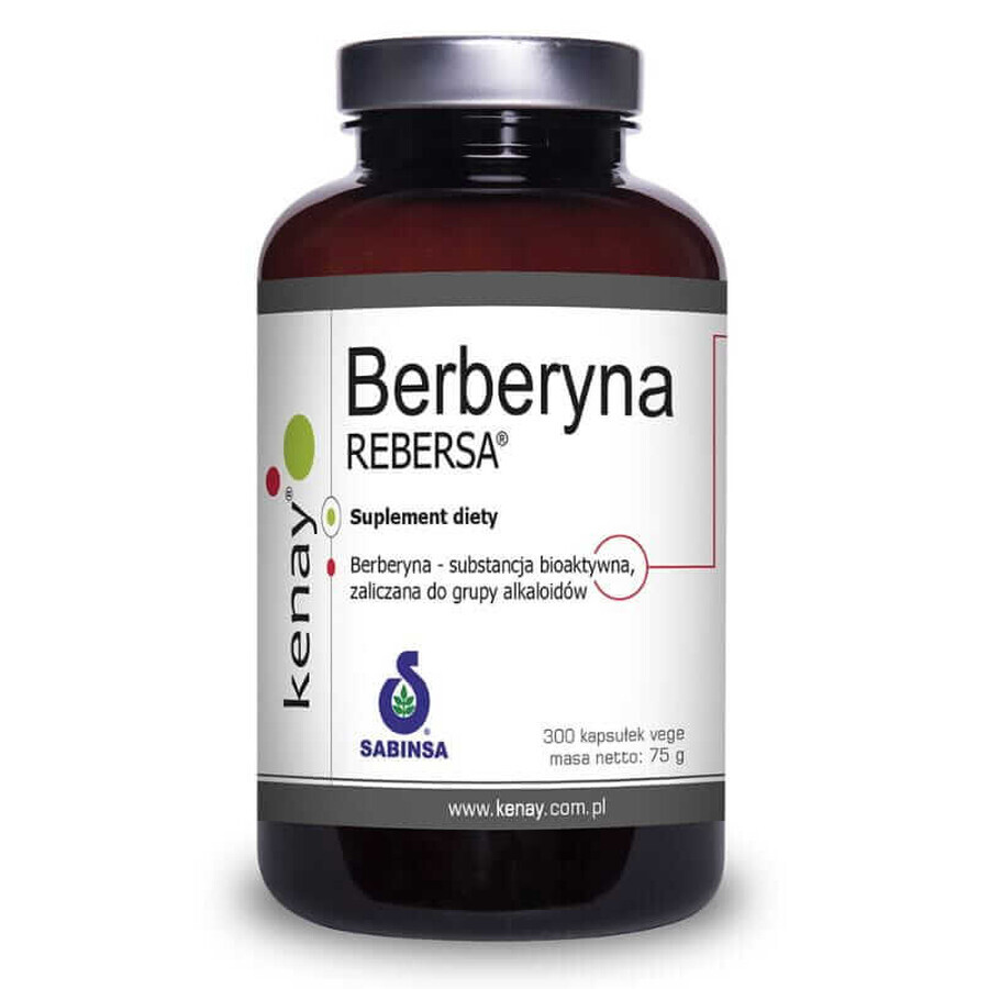 Berberine Rebers 300 capsules, Kenay