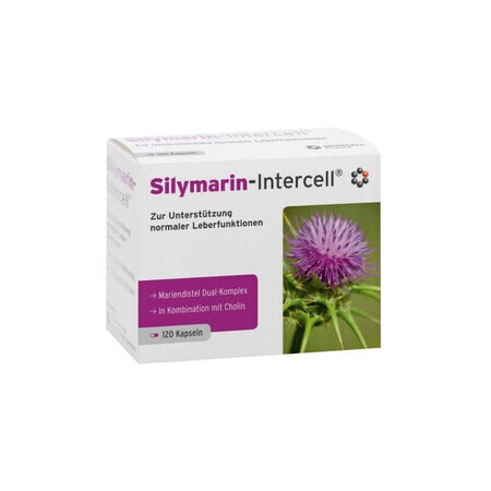 Silymarine-Intercell (soutien du foie) 120 gélules, Intercell