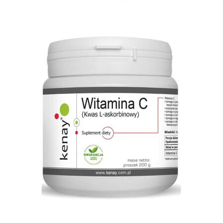 Vitamin C L-ascorbic acid (200 g powder) Kenay