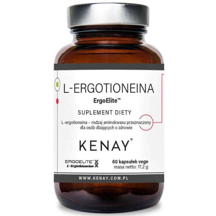 L-ergothioneine ErgoElite 60 vegetarian capsules Kenay