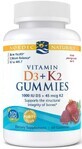 Nordic Naturals, Vitamine D3+K2 Gummies 60 gels go&#251;t grenade