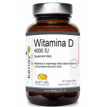 Vitamin D3 4000 IU 60 capsules Kenay