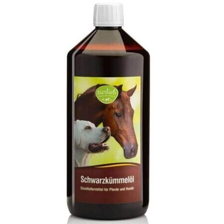 Schwarzkümmelöl für Hunde und Pferde 1000 ml Tierlieb Sanct Bernhard