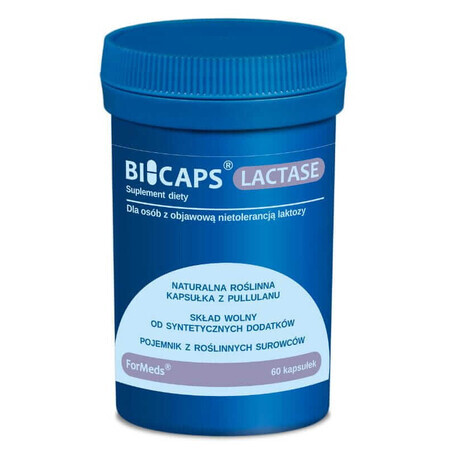 Bicaps Lactase 60 gélules Formes