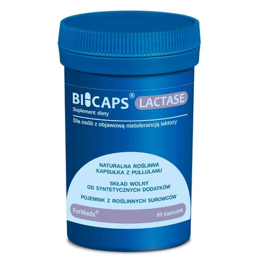 Bicaps Lactase 60 gélules Formes