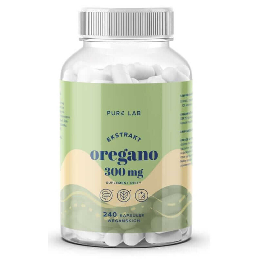 Pure Lab Estratto di origano 300mg, 240 capsule