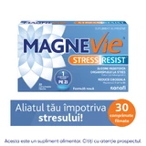 MagneVie Stress Resist avec Ashwaghanda 80 mg + 60 mg de magnésium + 1,4 mg de vitamine B6, système nerveux et résistance au stress, 30 comprimés
