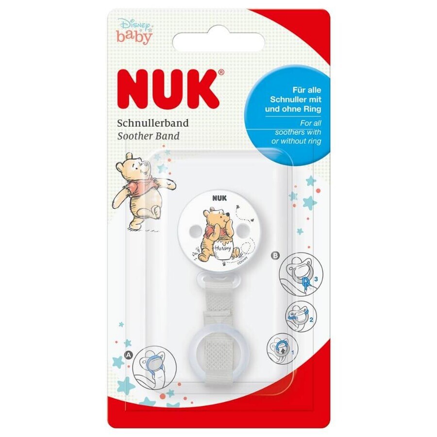 Bande de sucette Winnie, 1 pièce, Nuk