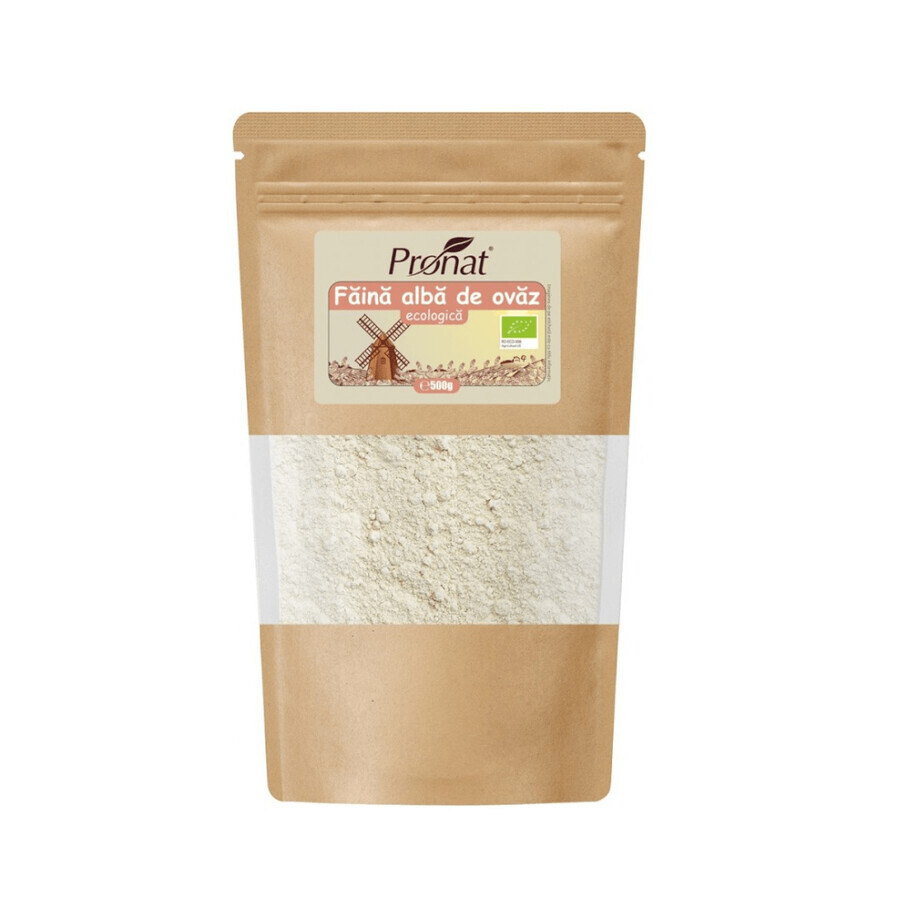 Farine d'avoine blanche biologique, 500 g, Pronat