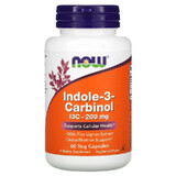 Indole-3 Carbinol, 200 mg, 60 gélules végétales, Now Foods