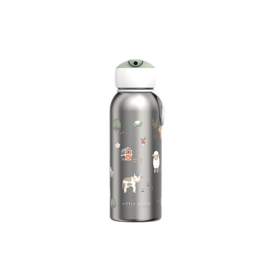 Bouteille thermos en acier inoxydable, Little Farm, 350 ml, Little Dutch