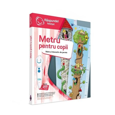 Livre de mètre pour enfants, 3-7 ans, Raspundel Istetel