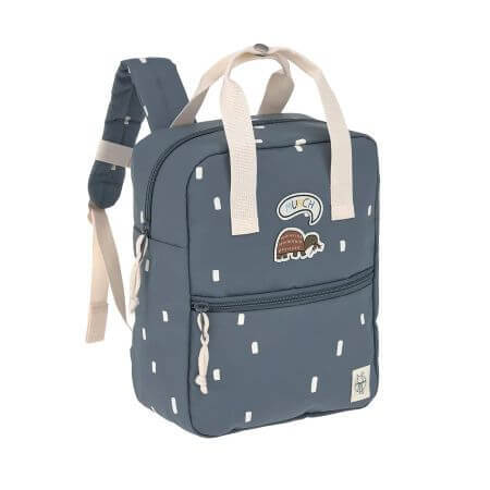 Backpack Square Happy Prints, Midnight Blue, Laessig