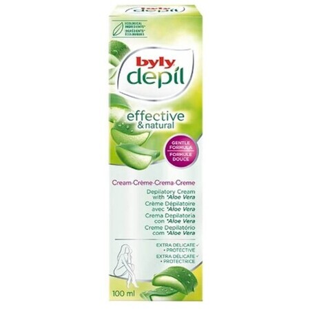 Crème dépilatoire à l'aloe vera, 100 ml, Byly