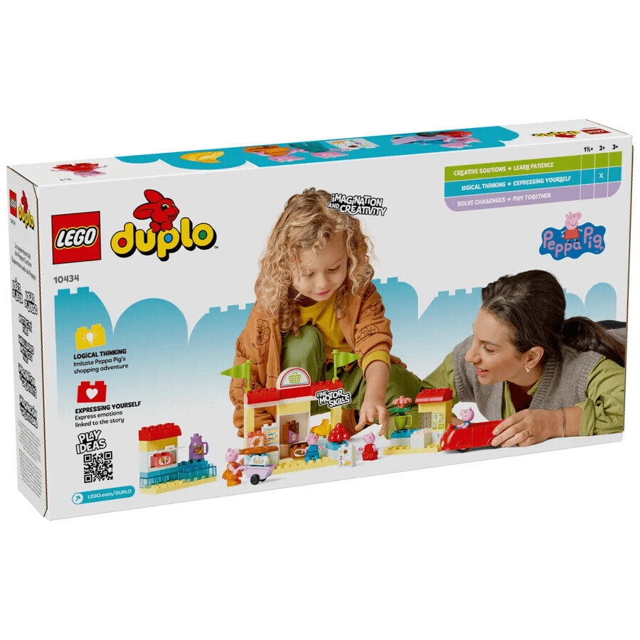 Supermaketul purcelusei Peppa, 2+ ani, 10434, Lego Duplo