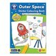 Livre de coloriage avec des activit&#233;s en anglais et des autocollants de l&#39;espace Outer Space, +3 ans, Orchard