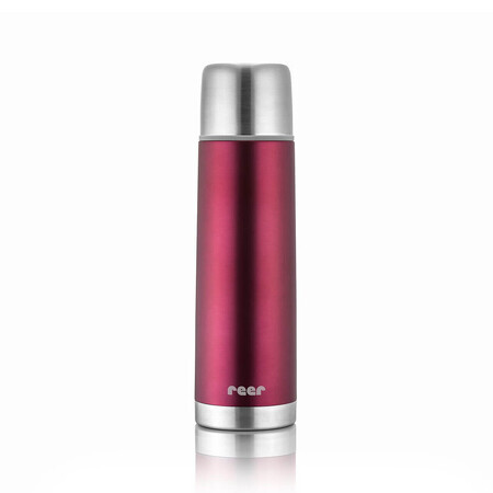 Bouteille thermos en acier inoxydable, bouteille sous vide, rouge, 450 ml, Reer