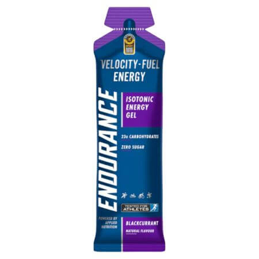 Velocity Fuel Gel Energisant Energie Endurance, 60 g, Cassis, Applied Nutrition