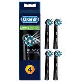 Refills for electric toothbrush Cross Action, Black 4 pcs, Oral-B