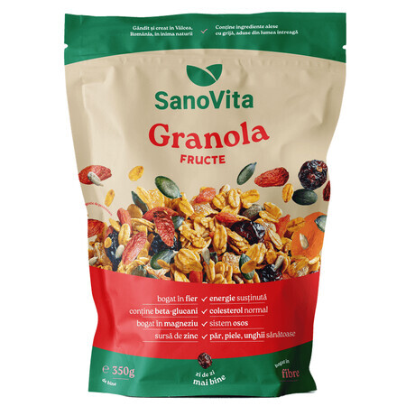 Granola con frutta, 350 g, Sanovita