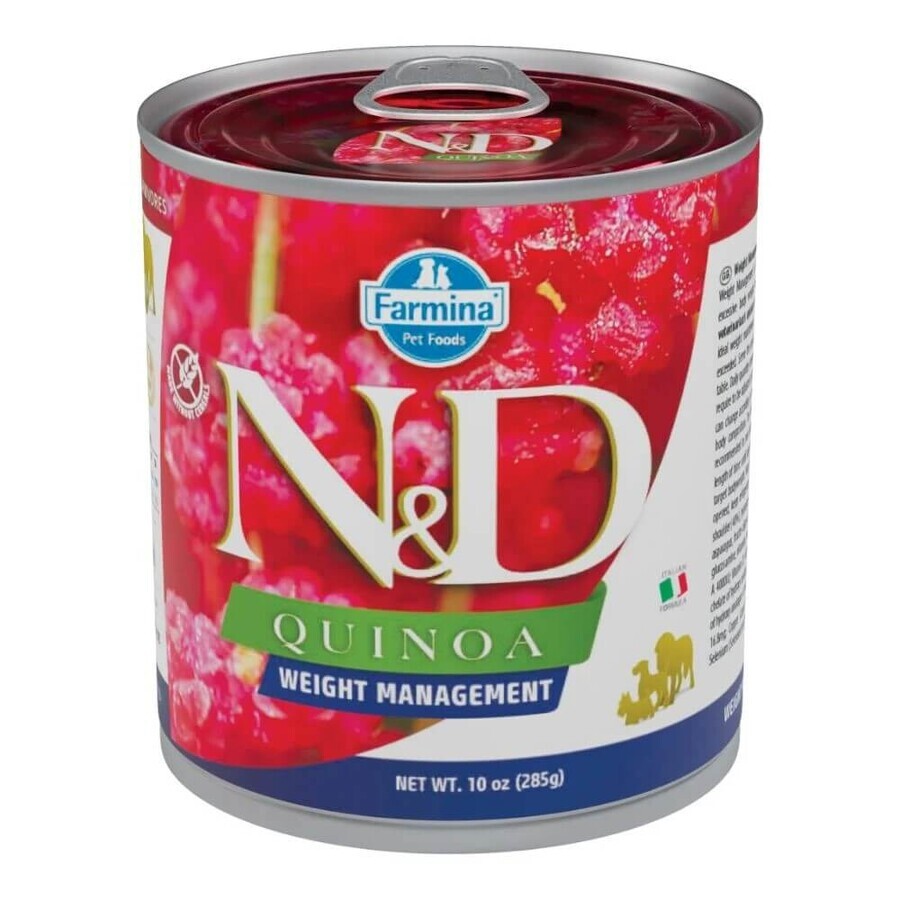 Nat hondenvoer N&D Quinoa Weight Control Adult, 285 g, Farmina