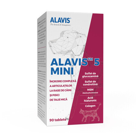 Joint supplements for small dogs and cats, 90 tablets, Alavis