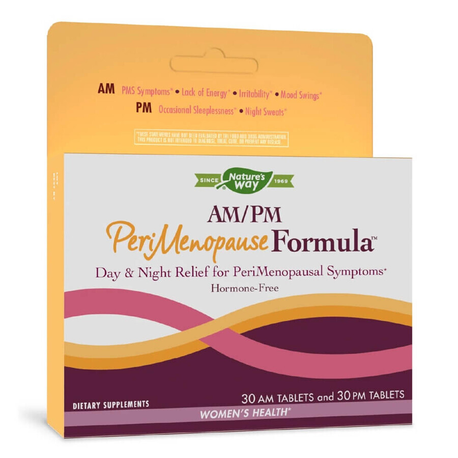 AM-PM PeriMenopause Formula Nature's Way, 60 tablets, Secom