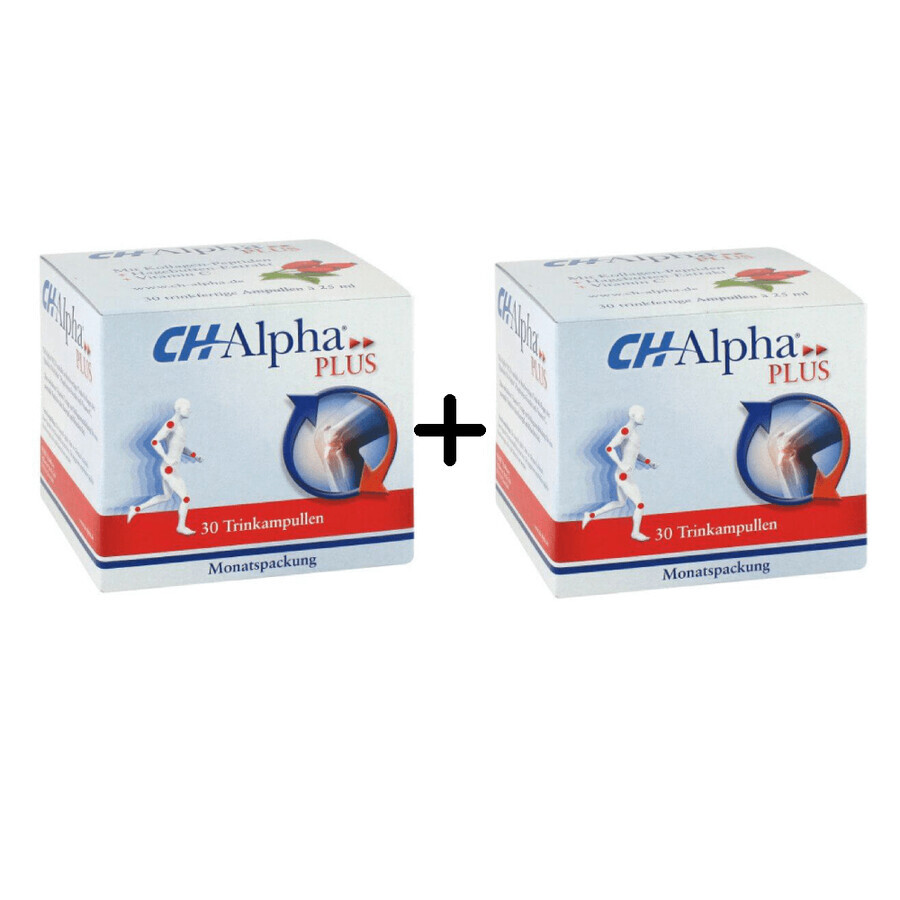 Collagène liquide Ch Alpha Plus, 2 x 30 ampoules buvables, Gelita Health