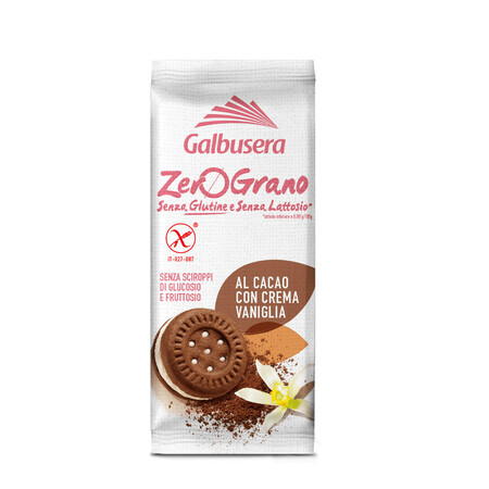 Biscuits au cacao avec crème à la vanille, 40 g, Galbusera