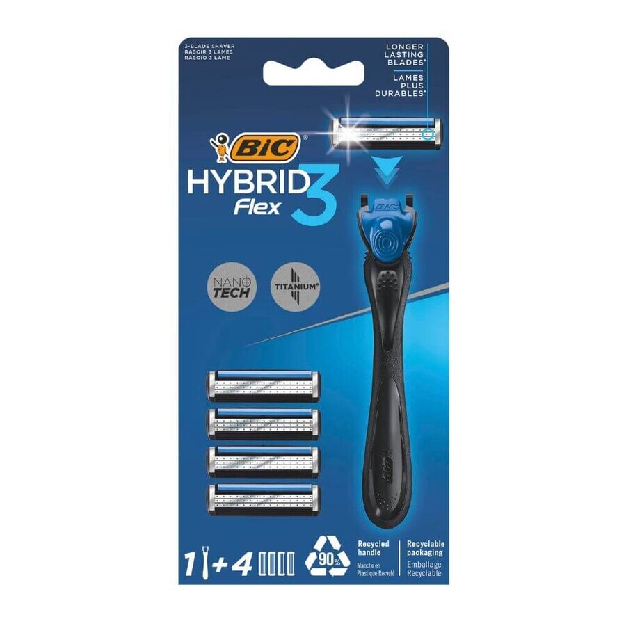 Rasoir homme Hybrid Flex3, 1 pièce, BIC