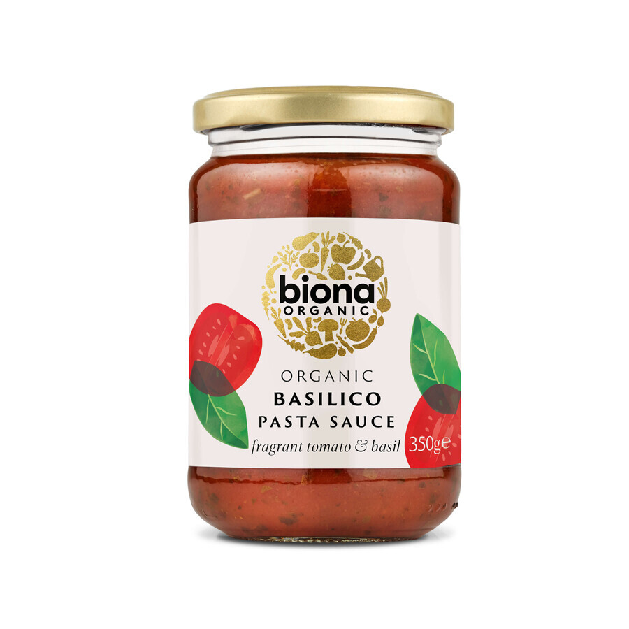 Sauce biologique au basilic Basilico avec du basilic, 350 g, Biona