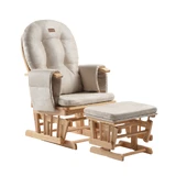 Sillón de lactancia ajustable Calm Me Natural con reposapiernas, Beige, Onino