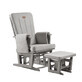 Fauteuil d&#39;allaitement r&#233;glable Calm Me Classic avec support pour les jambes, gris perle, Onino